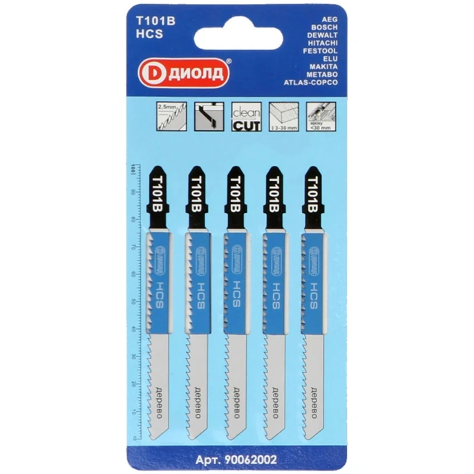 Пилки T 101 B 5 шт ДИОЛД 90062002