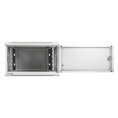Шкаф телекоммуникационный 19" настенный 6U ExeGate EC-WM-6U.450.M.GREY (19”, 6U, 600x450x370mm (ШхГхВ), передняя дверь металл, съемные боковые панели, пыле- и влагозащита IP23, светло-серый RAL 7035) EX298611RUS