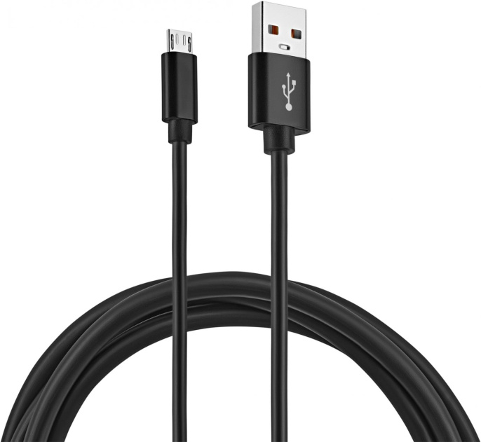 Кабель KINGPRICE KP-microUSB-2.4A-1.5m,  micro USB (m) -  USB (m),  1.5м,  2.4A,  черный