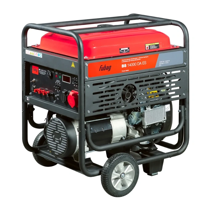 Бензиновая электростанция с электростартером и коннектором автоматики FUBAG bs 14000 da es 641056