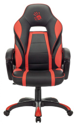 Кресло игровое A4Tech Bloody GC-350 черный/красный экокожа крестов. пластик черный