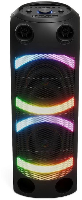 Музыкальный центр Digma D-MC1720, 80Вт, с караоке, Bluetooth, FM, USB, micro SD, черный
