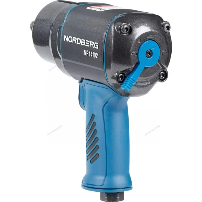 Ударный пневмогайковерт NORDBERG 1/2", 1300Нм, флажковый переключатель усилия NP14102