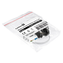 Модуль-вставка Keystone Jack RJ-45 ExeGate KJ-8P8C-U-C5e-180-TL (Кат.5e, неэкранированная, 180 градусов, IDC Toolless (без инструмента)) EX297343RUS
