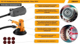 Шлифмашина для стен DEKO DKWS850, 180мм, 850 Вт 085-1059