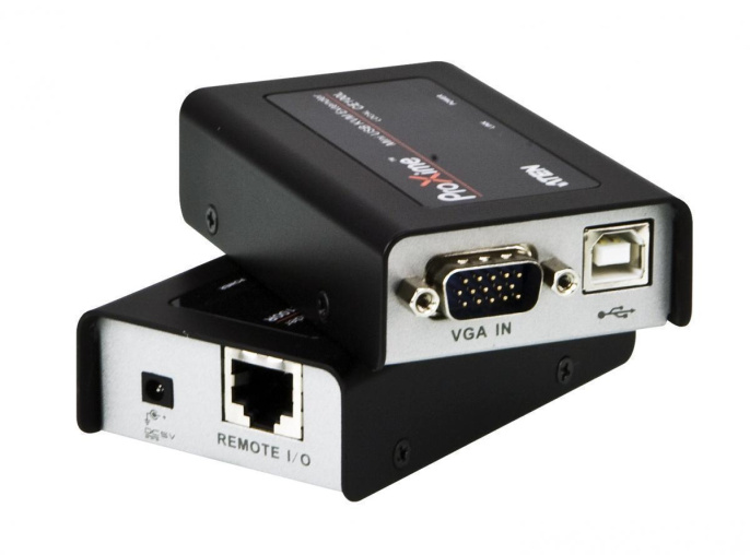 Удлинитель сигнала ATEN CE100-AT-G extender, VGA/SVGA+KBD+MOUSE USB, 100 метр., HD-DB15+USB A-тип/USB B-тип, Female, без шнуров, Б.П. 220 5V, по витой паре/UTP/FTP макс.разрешение 1920х1200 60Hz 30m 1280х1024 60Hz 100m DDC2B3