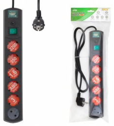 Сетевой фильтр Most LRG, 1.6м, черный [most lrg 6-1.6-ч]