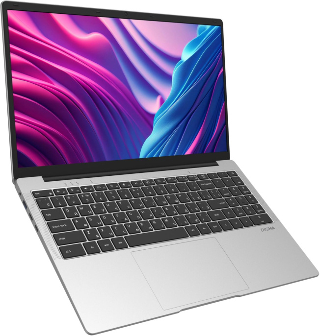 Ноутбук Digma EVE P5851 Pentium Silver N5030 8Gb SSD256Gb Intel UHD Graphics 605 15.6" IPS FHD 1920x1080 Windows 11 Pro silver WiFi BT Cam 5000mAh DN15N5-8CXW05