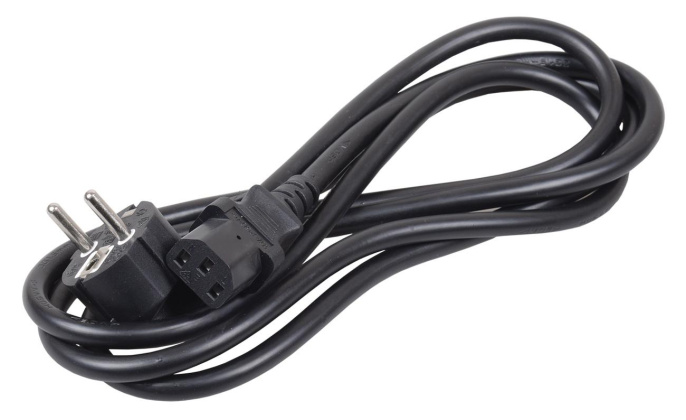 Шнур питания ITK (PC-C13D-2M) C13-Schuko проводник.:3x1.5мм2 2м 230В 10А черный