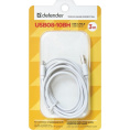 Defender USB кабель USB08-10BH USB2.0 белый, AM-MicroBM, 3м 87468