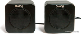 Акустическая система Dialog AC-01UP BLACK - aкустические колонки 2.0, 1W RMS, питание от USB