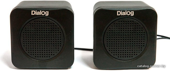 Акустическая система Dialog AC-01UP BLACK - aкустические колонки 2.0, 1W RMS, питание от USB