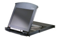 KVM консоль ATEN 17" 1-Local/Remote Share Access 16-Port Multi-Interface Cat 5 Dual Rail LCD KVM over IP switch KL1516AIM-AXA-RG