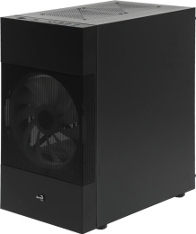 Корпус mATX Aerocool Atomic Lite-G-BK-v2, Mini-Tower, без БП, черный [accs-pv33123.11]