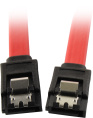 Кабель SATA ExeGate EX-CC-SATA-DATA-0.8L 7pin/7pin, металлические защелки, 0,8м EX294733RUS