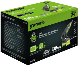 Гравер Greenworks G24RT 50Вт насадок:52 (3200807CUA)