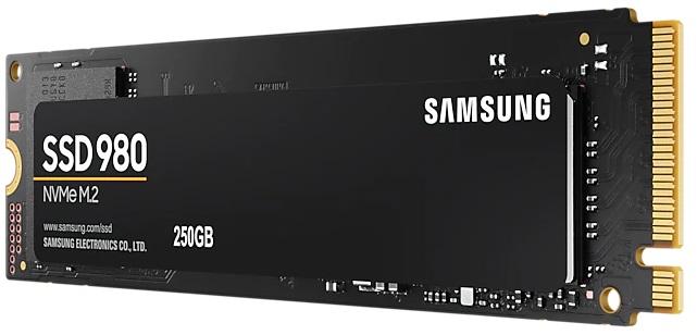 SSD накопитель Samsung 980 MZ-V8V250BW 250ГБ, M.2 2280, PCIe 3.0 x4, NVMe, M.2