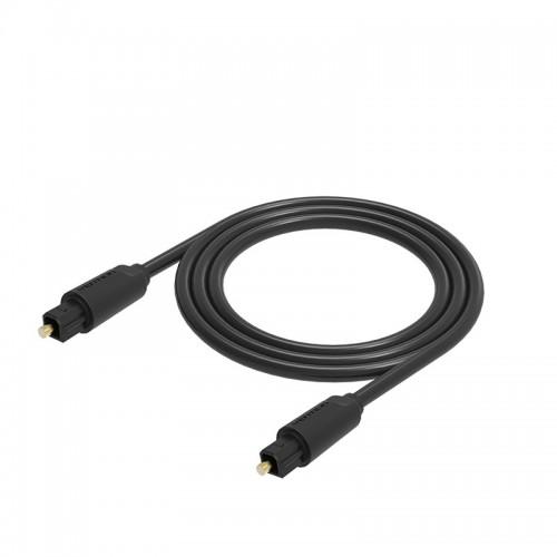 Кабель аудио VENTION BAEBG,  TOS (m) -  TOS (m),  1.5м, GOLD,  черный