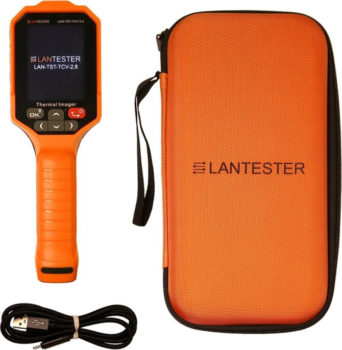 Тепловизор инфракрасный, разрешение детектора 120х90, экран 2.8", LANMASTER LAN-TST-TCV-2.8