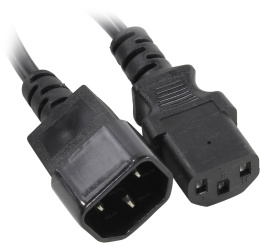 Кабель питания ExeGate Special EC-3S-C13->C14/3x0.5 (C13->C14, 3*0.5mm2, CCA, черный, 3м) ES280989RUS