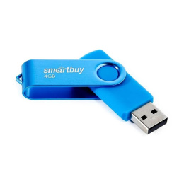 Smartbuy USB Drive 4GB Twist Blue SB004GB2TWB
