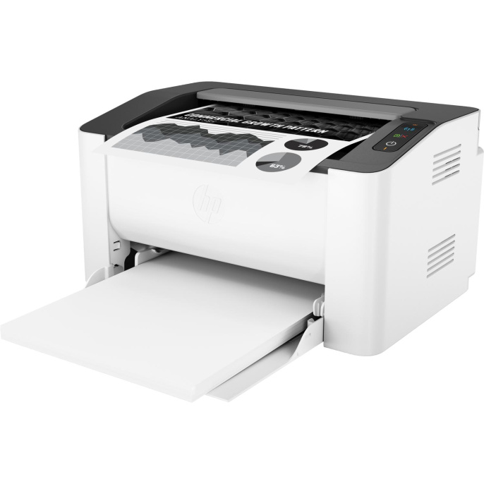 Принтер лазерный HP Laser 107w черно-белая печать, A4, цвет белый [4zb78a]
