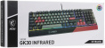 Клавиатура MSI GK30 Infrared черный/красный USB Multimedia for gamer LED подставка для запястий S11-04RUF01-CLA кабель 1.8м