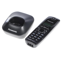 Panasonic KX-TG1611RUH серый {АОН, Caller ID,12 мелодий звонка,подсветка дисплея,поиск трубки} (KX-TG1611RUH_1)