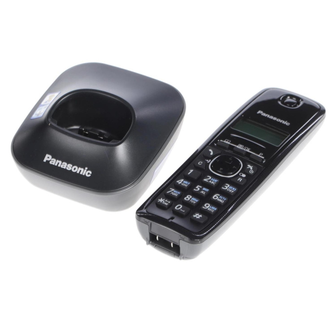 Panasonic KX-TG1611RUH серый {АОН, Caller ID,12 мелодий звонка,подсветка дисплея,поиск трубки} (KX-TG1611RUH_1)