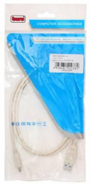 Кабель USB Buro USB A m прямой - mini USB B m прямой , круглое, 1м, серый [usb2.0-m5p-1]