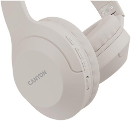 Гарнитура накладные Canyon BTHS-3 бежевый беспроводные bluetooth оголовье CNS-CBTHS3BE