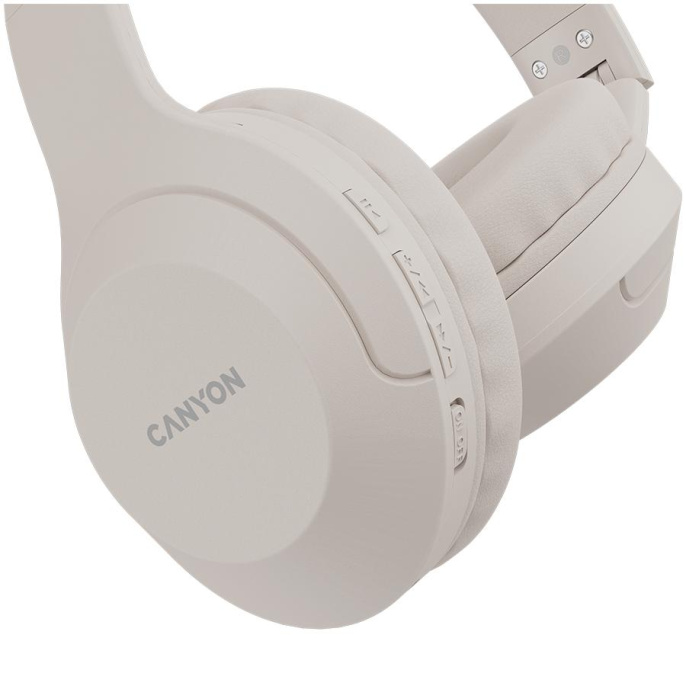 Гарнитура накладные Canyon BTHS-3 бежевый беспроводные bluetooth оголовье CNS-CBTHS3BE