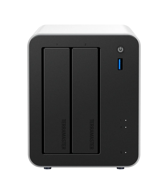 Сетевое хранилище NAS TerraMaster F2-425 Plus / QC 3,6Ghz/8Gb 32 /TRAID,RAID0,1,10,5,6/up to 4 HDD SATA 3,5'/2,5' /3xM.2 2280 NVMe/3xUSB 10Gb Type A 1xUSB 10Gb Type-C /HDMI/2x5GbE RJ-45/1xPS/1YW repl. F2-424