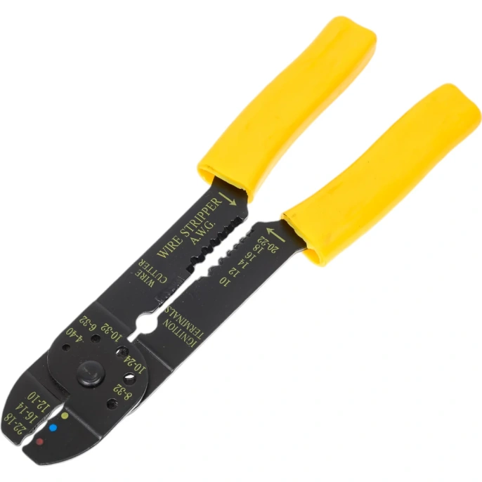 Пассатижи для спрессовки наконечников кабеля VOREL с коньекторами, 100 шт. 45050