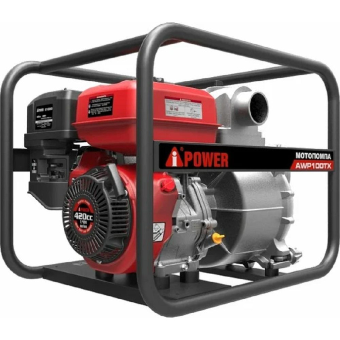 A-ipower мотопомпа бензиновая для сильно загрязненной воды AWP100TX [30341]