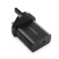 Сетевое зарядное устройство UGREEN X518 75613 18W USB-A GaN Fast Charger. Цвет: черный