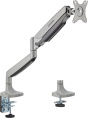 Кронштейн для мониторов ЖК Digma D-MM301, до 45", до 15кг, крепление к столешнице, поворот и наклон, серый