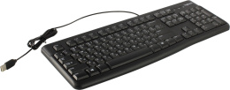 Клавиатура Logitech K120, USB, мембранная, с гравировкой, черный [920-002583]