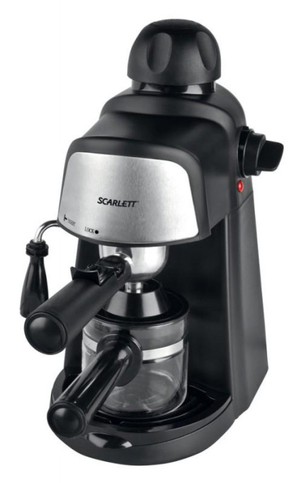 Кофеварка Scarlett SC-037, рожковая, черный