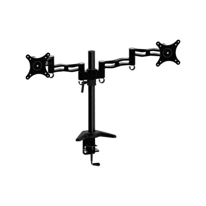 Кронштейн для мониторов CACTUS CS-VM-D08-BK черный, 13"-27" макс. 8 кг, настольный, поворот и наклон 2 441652