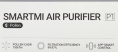 Воздухоочиститель SMARTMI Air Purifier P1, серый [zmkqjhqp11]