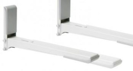 Кронштейн Holder MWS-2003, для СВЧ, настенный, макс. 40кг, белый