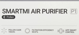 Воздухоочиститель SMARTMI Air Purifier P1, серый [zmkqjhqp11]
