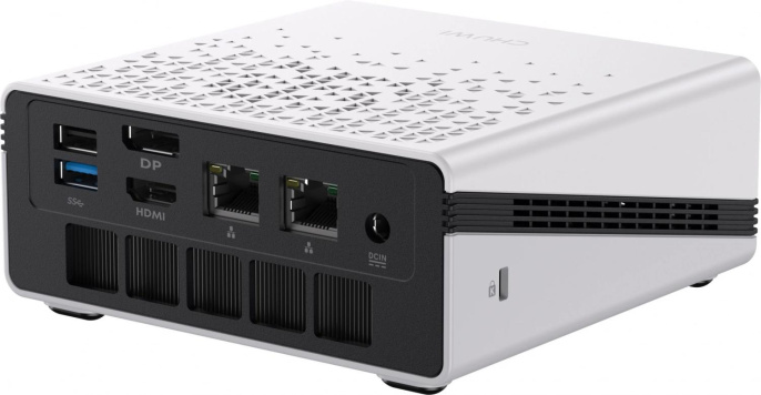 ПК Мини Chuwi UBox Ryzen 5 6600H 3.3 16Gb SSD512Gb 660M Windows 11 Pro 2x2.5GbitEth WiFi BT 90W белый/черный