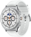 Смарт-часы Samsung Galaxy Watch 8 Classic 46мм 1.3" Super AMOLED корп.серебристый рем.белый SM-L500NZWAMEA
