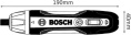 Отвертка аккум. Bosch GO 2 аккум. патрон:держатель бит 1/4" кейс в комплекте 06019H2100