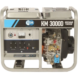 Дизельный генератор TOR KM3000D 2,8 кВт 220В 15 л с электростартером 1025962