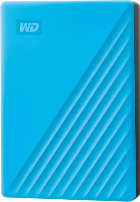 5ТБ Внешний диск HDD WD My Passport WDBPKJ0050BBL-WESN, USB 3.2 Gen 1, голубой