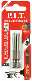 Бита P.I.T. ASDR05-50PH2 PH2x50 мм, сталь GCR15, 2 шт
