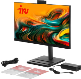 Моноблок IRU Tactio 24ID 24.5" Full HD i3 1215U 1.2 8Gb SSD256Gb UHDG Windows 11 Pro 64 GbitEth WiFi BT 90W Cam черный 1920x1080
